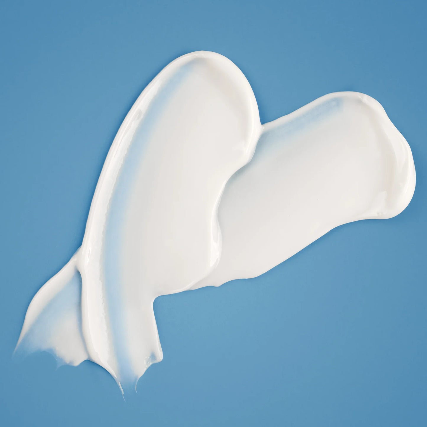 White, wavy texture on a blue background