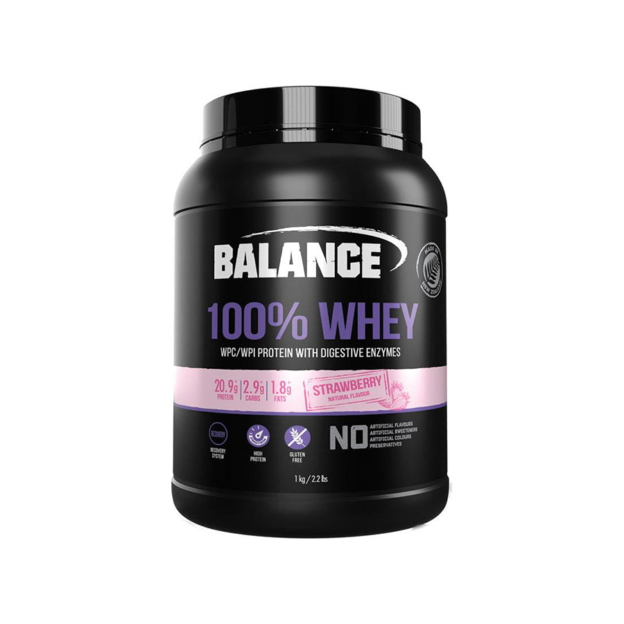 Balance 100 Whey Natural Strawberry 1kg