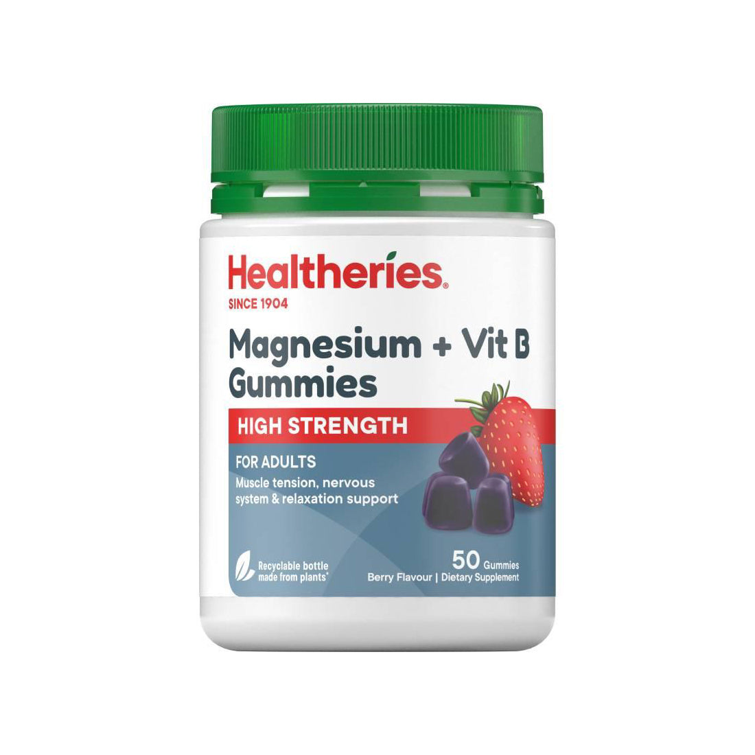 Healtheries Magnesium + Vit B Gummy 50 Gummies