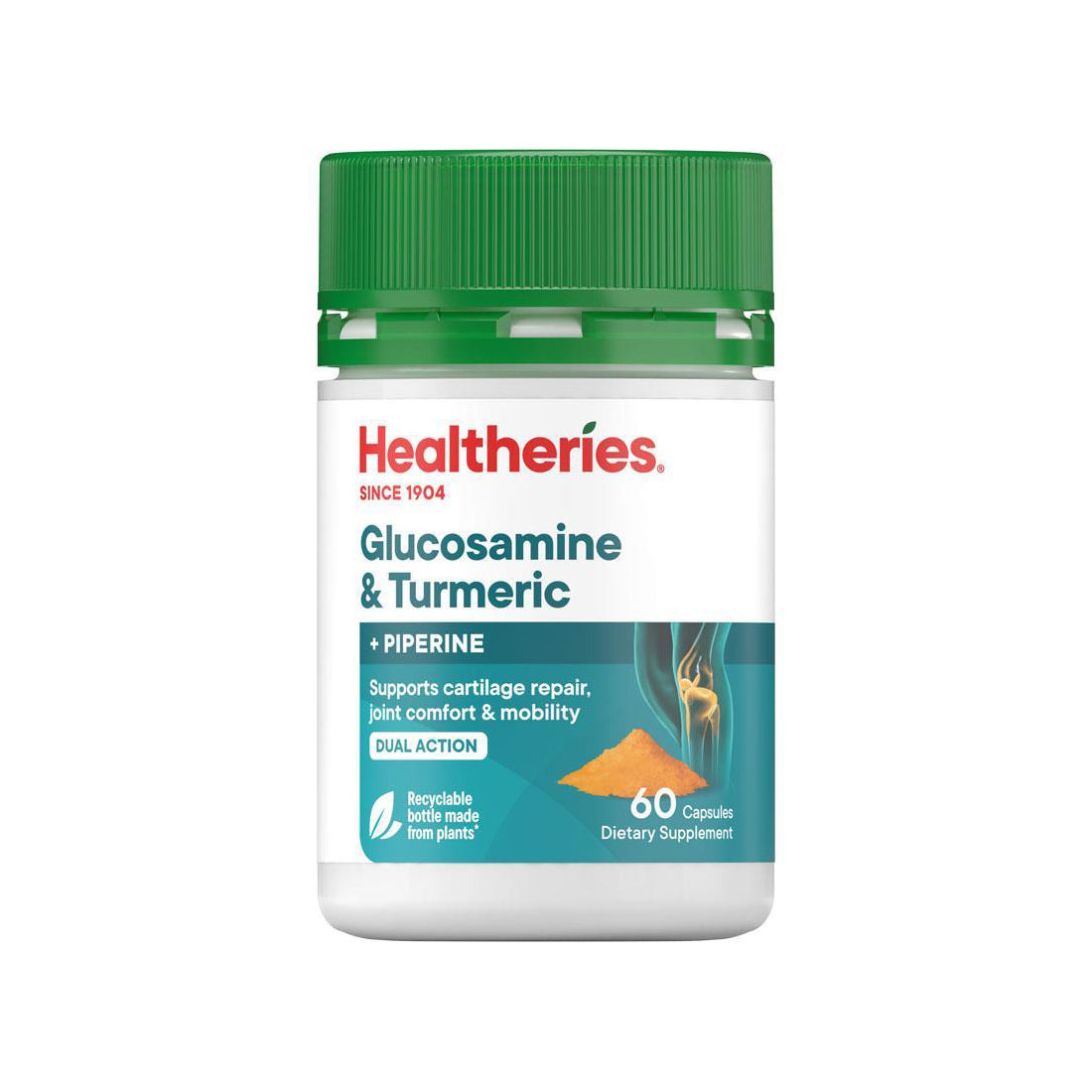 Healtheries Glucosamine + Turmeric 60 Capsules