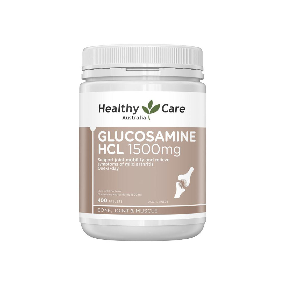Healthy Care Glucosamine 1500mg 400c