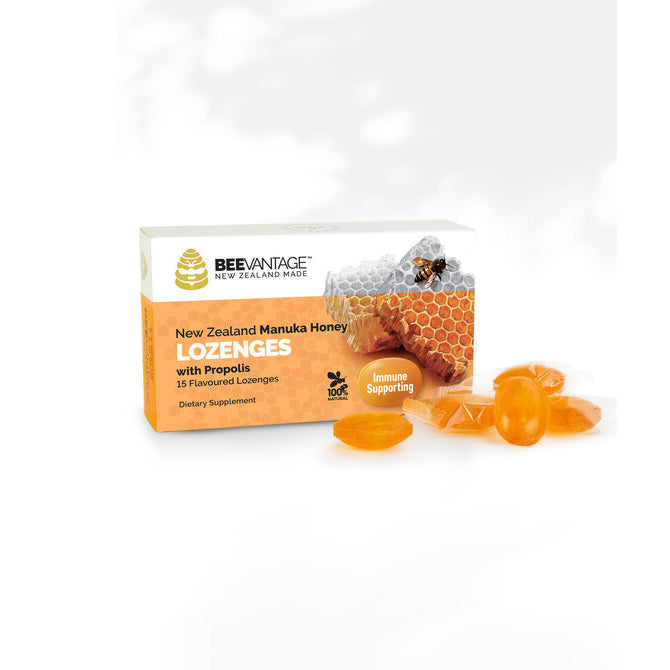 BeeVantage Lozenges Manuka Honey and Propolis 15 lozenges