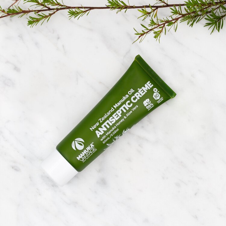ManukaVantage Antiseptic Creme with Manuka Honey 80+ and Aloe Vera 50ml Tube