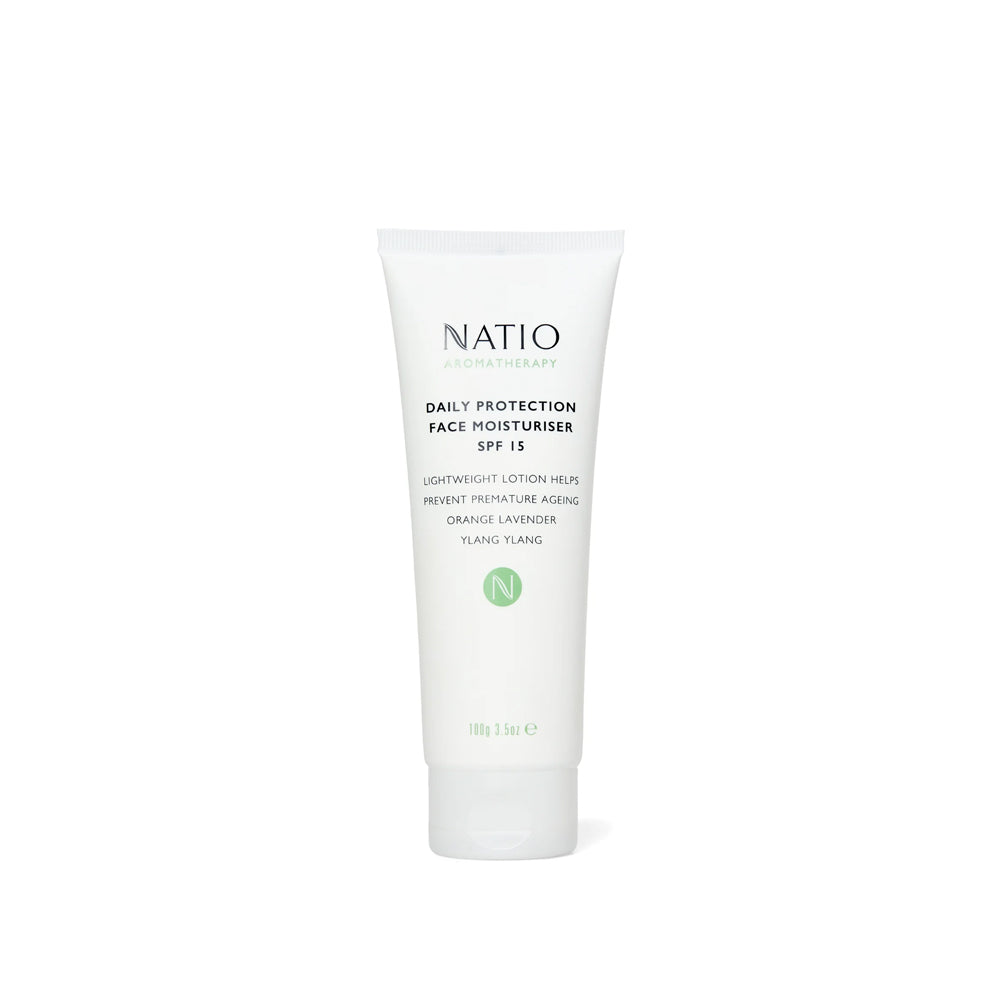 Natio Daily Protection Face Moisturiser SPF 15+ 100g – Natural Health