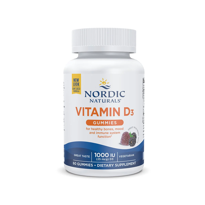 Nordic Naturals Vitamin D3 Gummies Wild Berry 1000 IU 60c