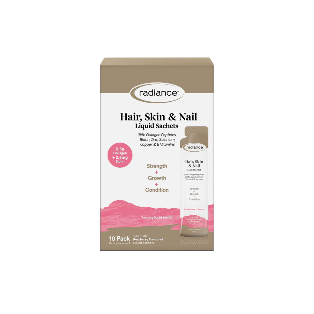 Radiance Hair, Skin & Nail liquid sachets 10*25ml