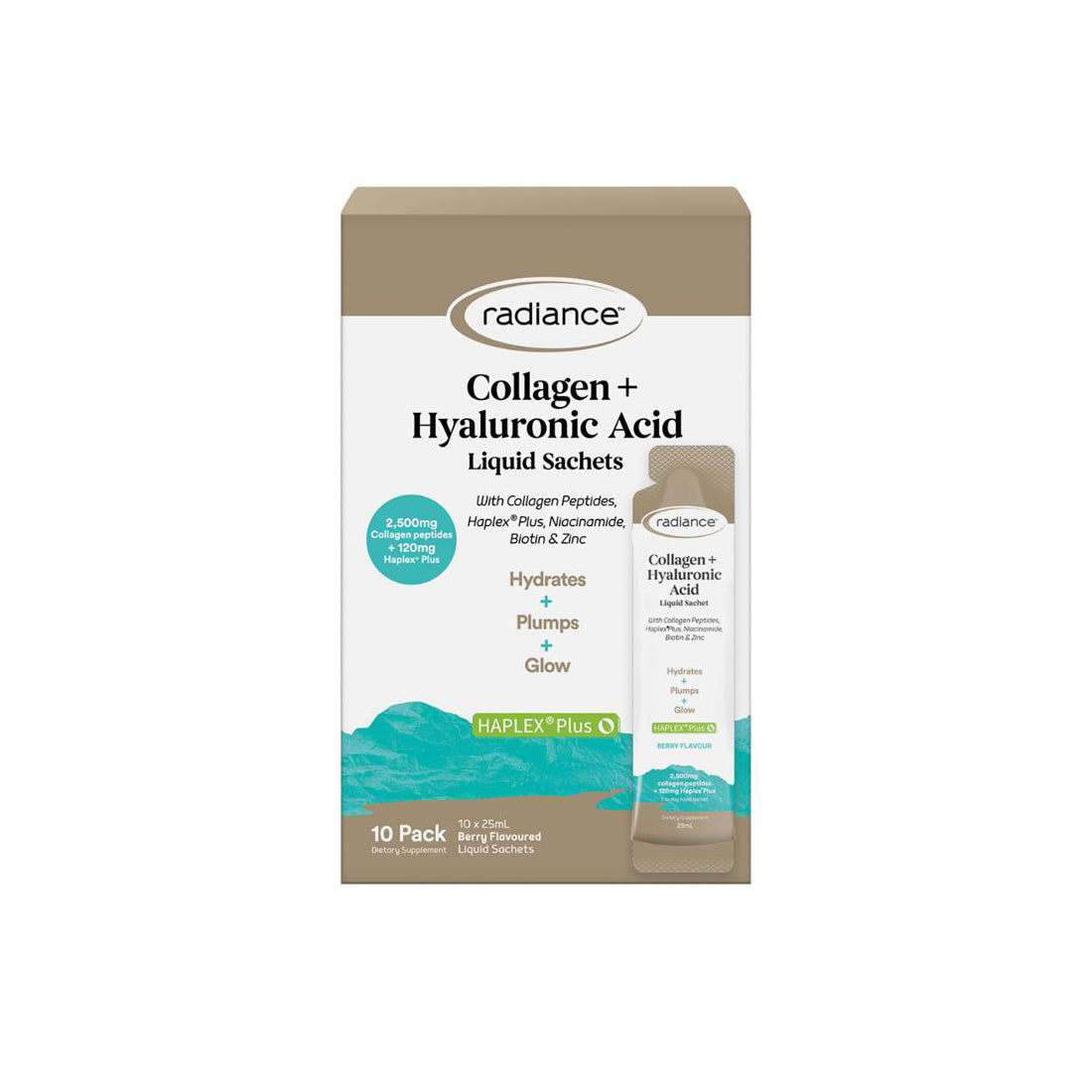 Radiance collagen + Hyaluronic Acid liquid sachets 10*25ml