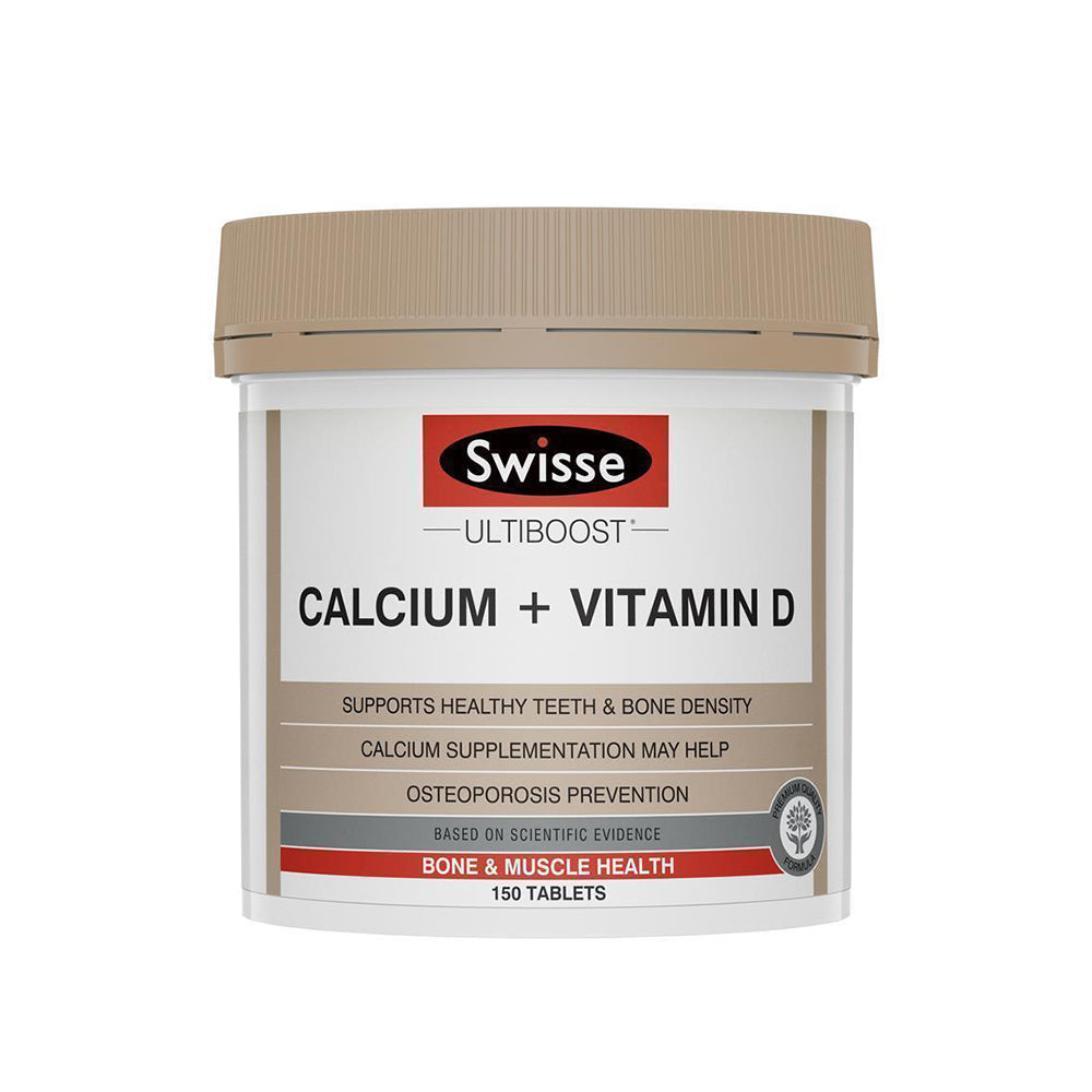 Swisse Ultiboost Calcium + Vitamin D 150 Tablets