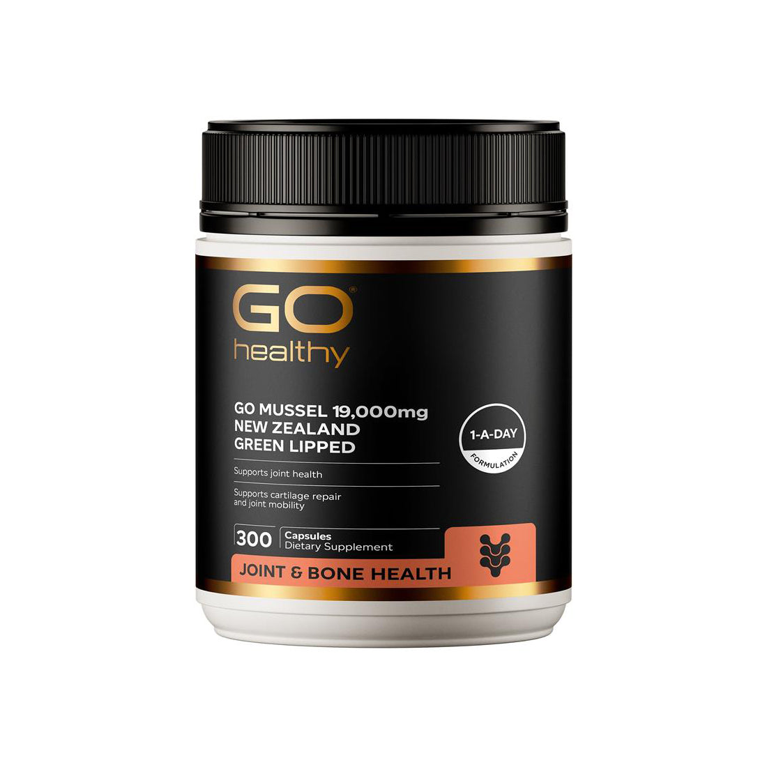 GO Healthy Go Mussel 19000mg New Zealand Green Lipped 300 Capsules