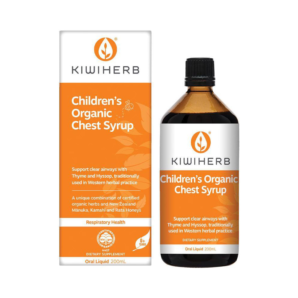 KiwiHerb Childrens Organic Chest Syrup 200ml