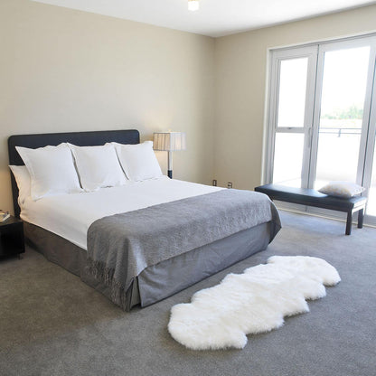 AUSKIN New Zealand Double Sheepskin Rug - Ivory