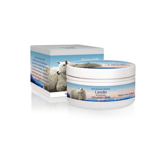 Alpine Silk organic lanolin nourishing collagen creme 100g