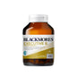 A bottle of Blackmores Executive B Stress 160t supplements with a label detailing the product information and dosage.