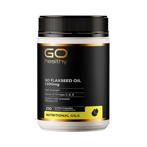 GO Healthy Go Flaxseed Oil 1500mg 210 Capsules