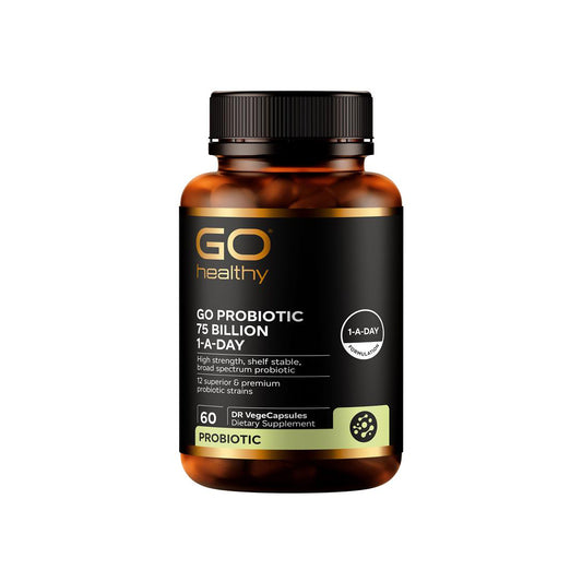 GO Healthy Probiotic Support 75 Billion 60 VegeCapsules
