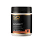 GO Healthy collagen supplement container on a white background