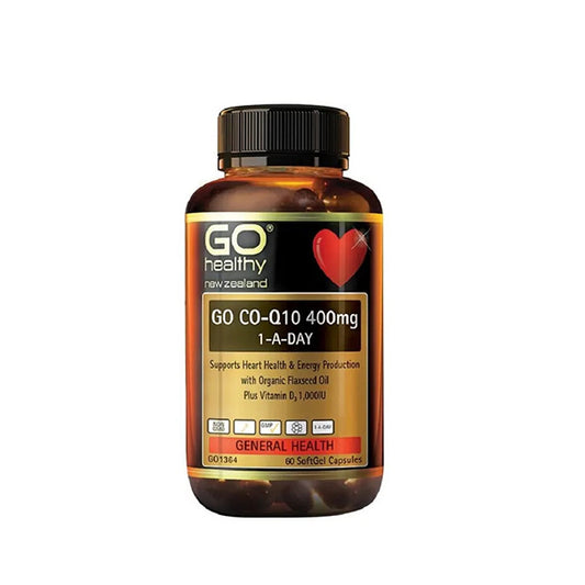GO Healthy 辅酶 Q10 400 毫克，每日一粒，60 粒胶囊