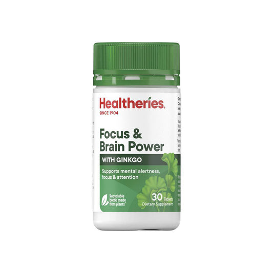 Healtheries Focus and Brain Power with Ginkgo 30c