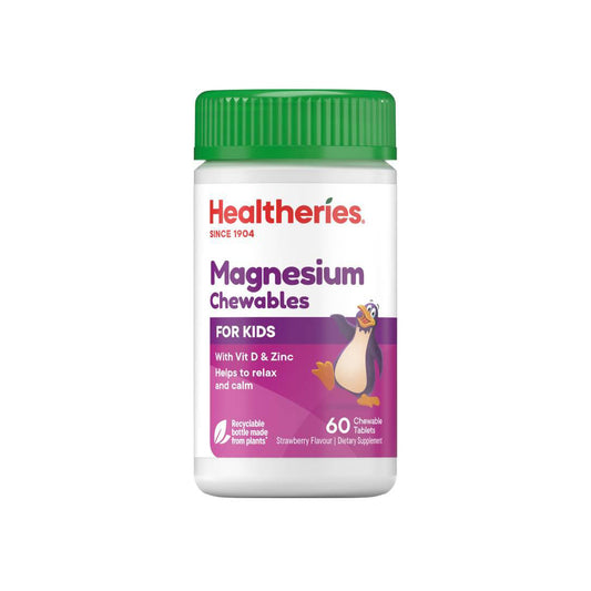 Healtheries KidsCare Magnesium With Vit D& zinc 60C Tablets