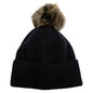 Koru Knitwear Beanie - KO2013 Fur Pompom Beanie