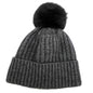 Koru Knitwear Beanie - KO2013 Fur Pompom Beanie