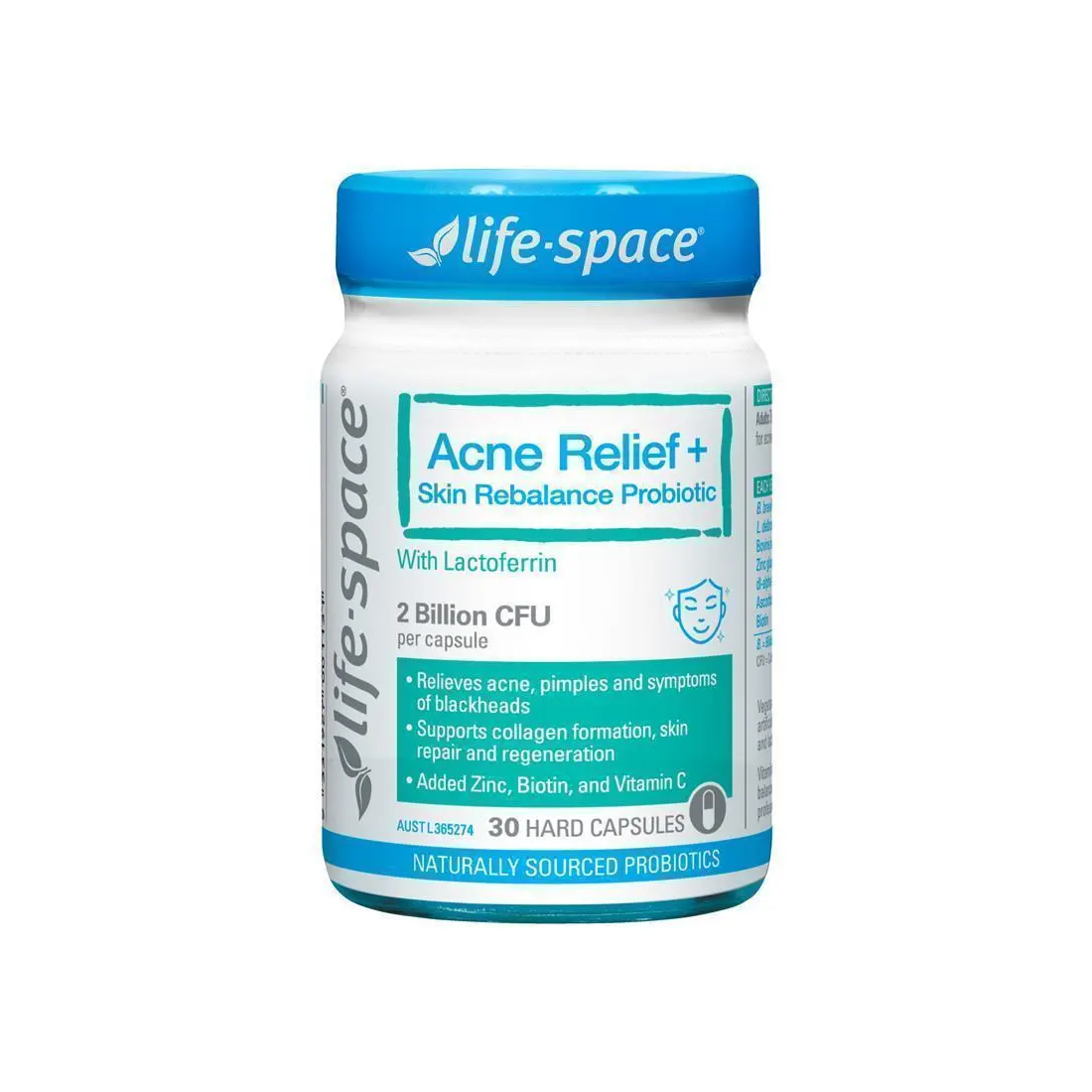 Life Space Acne Relief Skin Rebalance Probiotic 30c