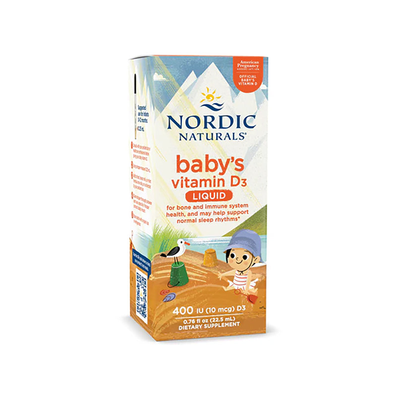 Nordic Naturals Babys Vitamin D3 400 IU 22.5ml