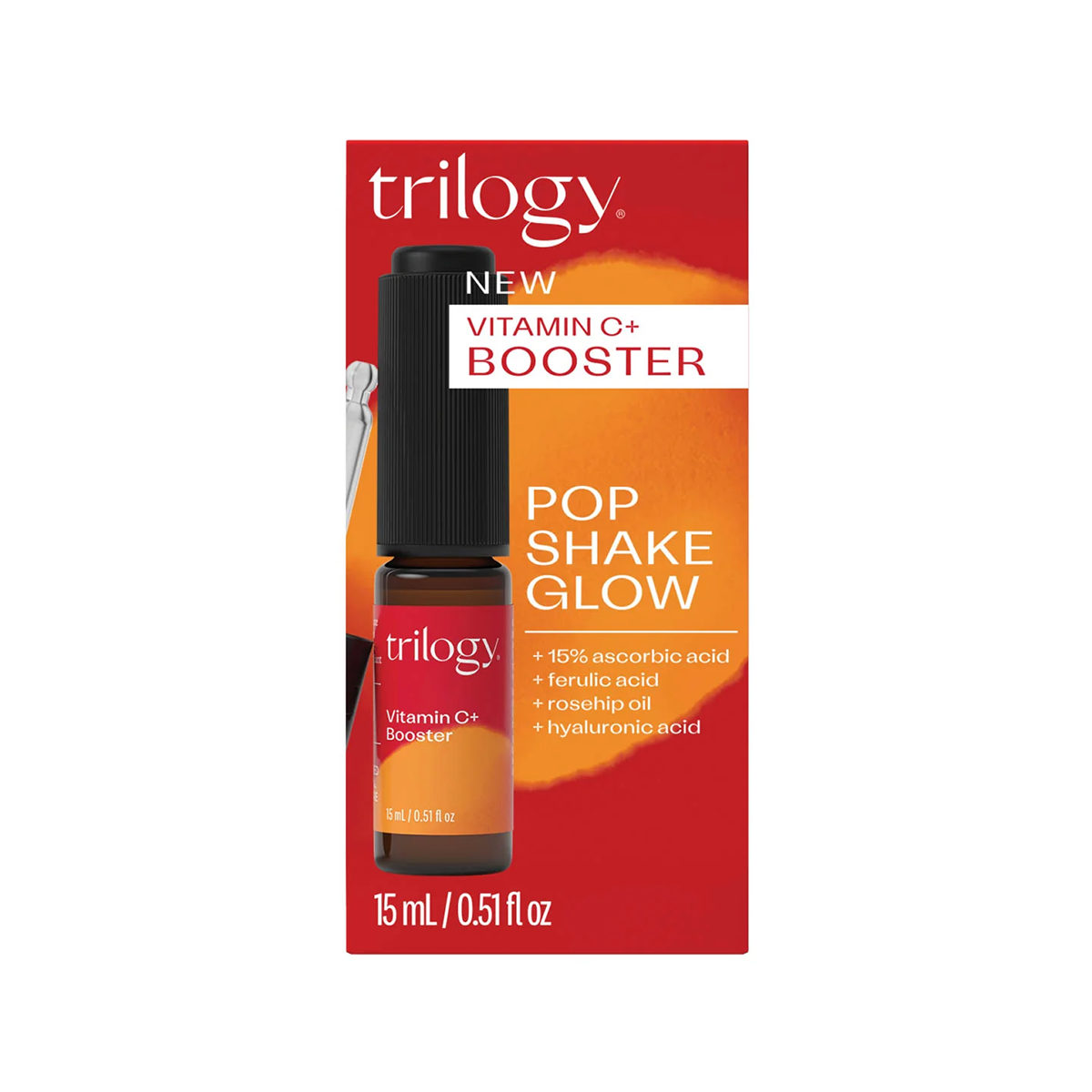 Trilogy Pop Shake Glow Vitamin C+ Booster 15ml