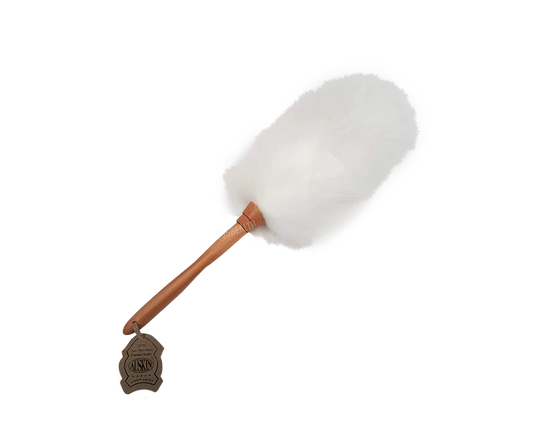 Auskin Duster Long wool 20cm with Wooden Handle