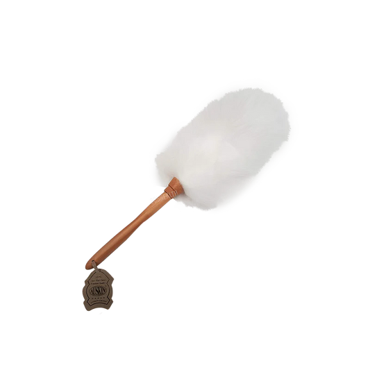 Auskin Duster Long wool 20cm with Wooden Handle