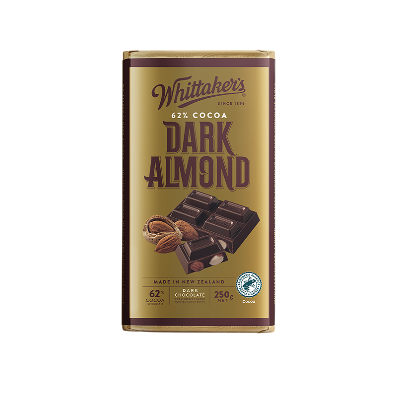 Whittaker's chocolate 33% Cocoa Dark Almond 250g
