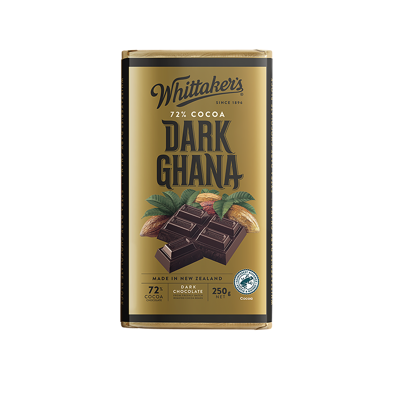 Whittaker's chocolate 72% Cocoa Dark Ghana 250g