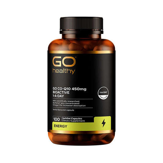 GO Healthy BIO-Active Co-Q10 450mg One-A-Day 100 Capsules