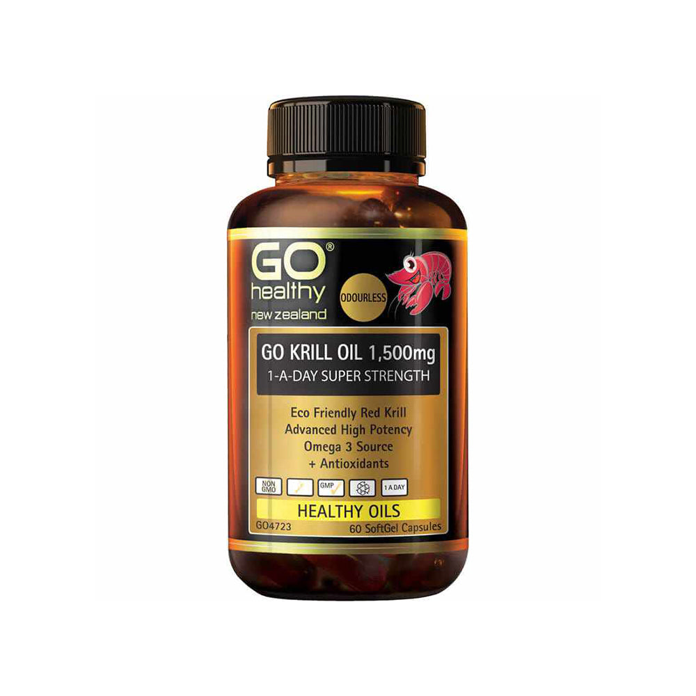 GO Healthy Go Krill Oil 1500mg 60 Capsules