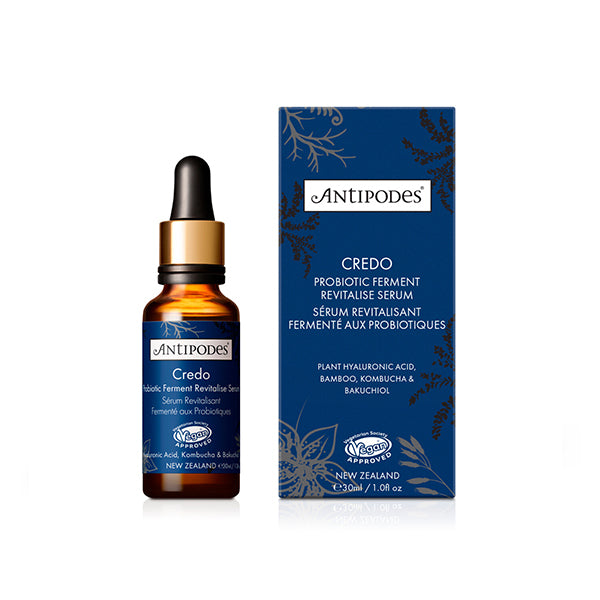 Antipodes Credo Probiotic Ferment Revitalise Serum package