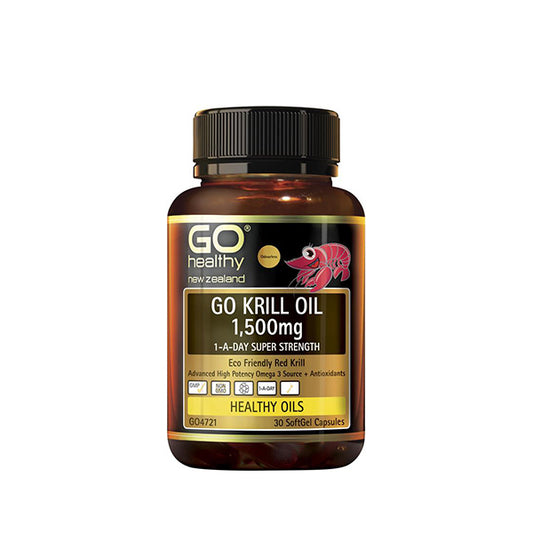 GO Healthy 磷虾油 1500 毫克 60 粒胶囊