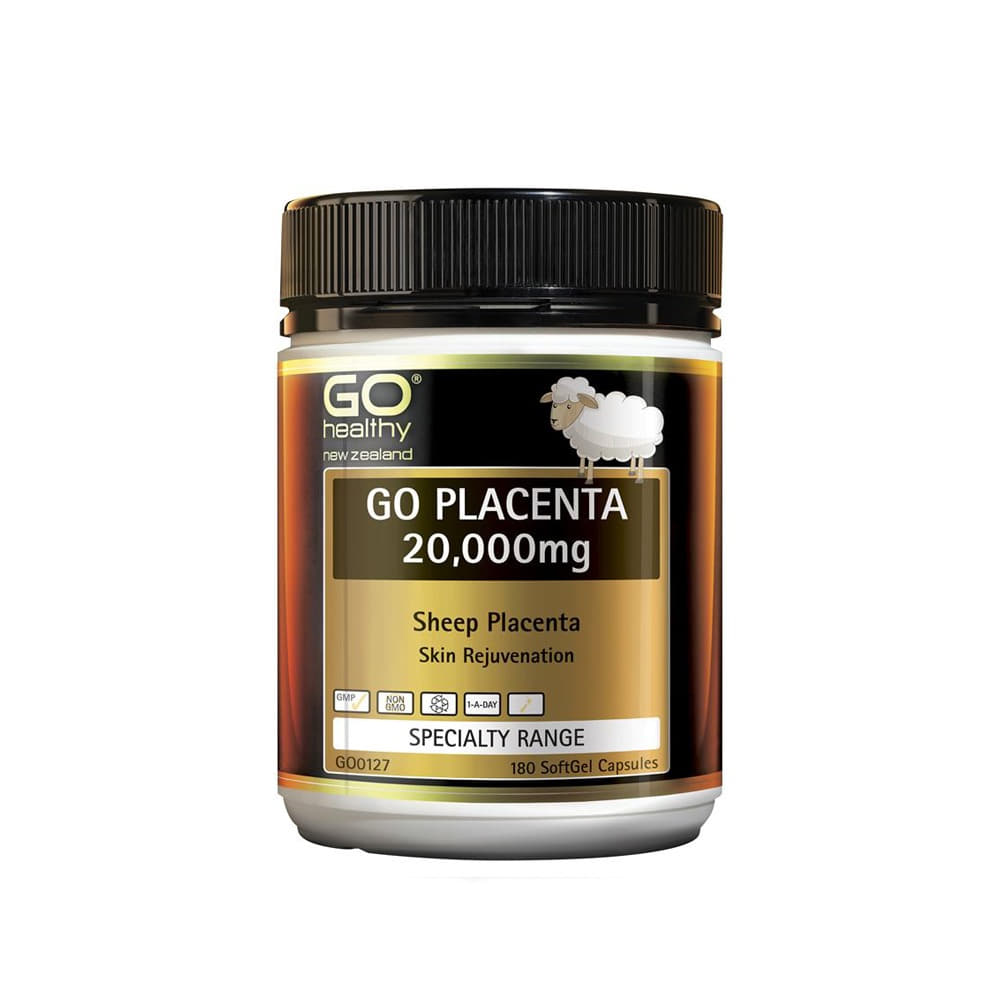 GO Healthy Go Placenta 20000mg 180 Capsules