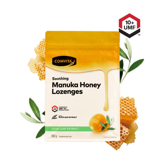 Comvita Manuka Honey Lozenges with Propolis Honey with Olive Leaf 500g