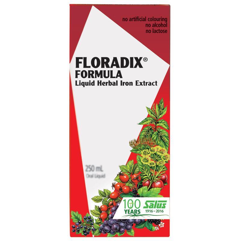Floradix Formula 액체 허브 철 추출물 250ml 